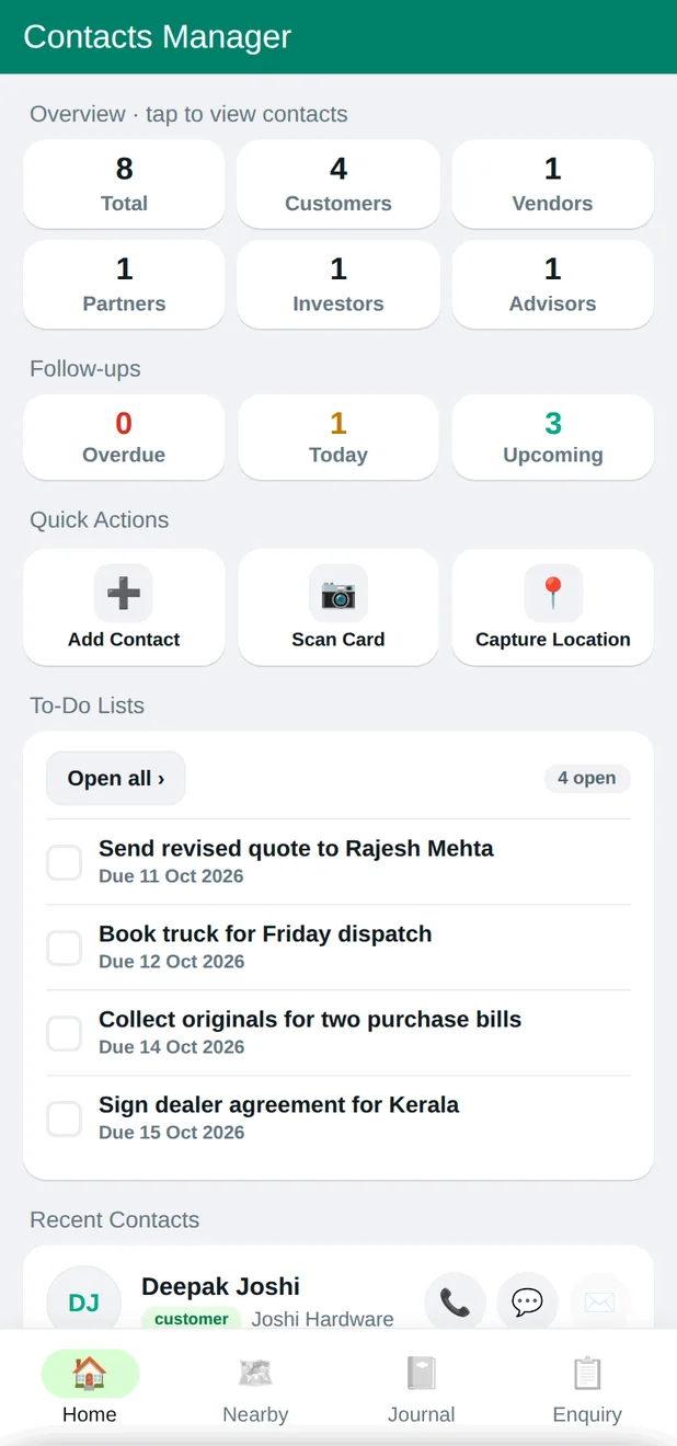Contacts Manager